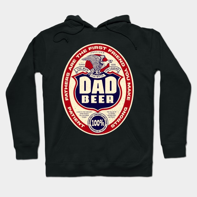 Dad Beer for Fathers day and Everyday Hoodie by Sachpica